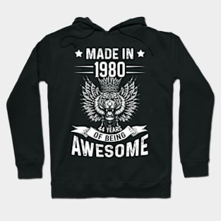 Made In 1980 44 Years Of Being Awesome Birthday Hoodie